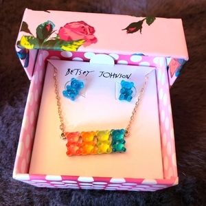 🐻 Betsey Johnson Gummy Bear Earring/necklace set